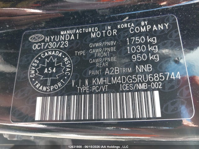 12631808 :رقم المزاد ، KMHLM4DG5RU685744 vin ، 2024 Hyundai Elantra Essential مزاد بيع