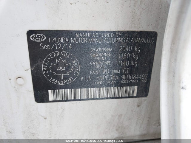 5NPE34AF9FH084497 Hyundai Sonata Limited