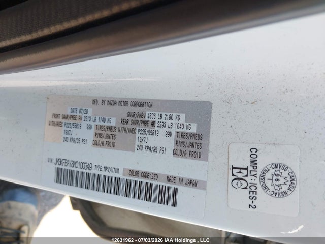 Aukcja sprzedaży 2021 Mazda Cx-5 Grand Touring Reserve, vin: JM3KFBAY8M0100349, numer aukcji: 12631962