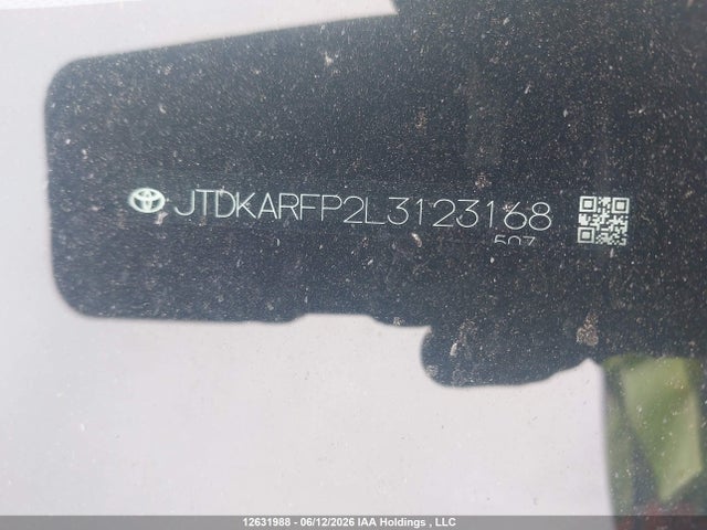 Продаж на аукціоні авто 2020 Toyota Prius Prime, vin: JTDKARFP2L3123168, номер лоту: 12631988