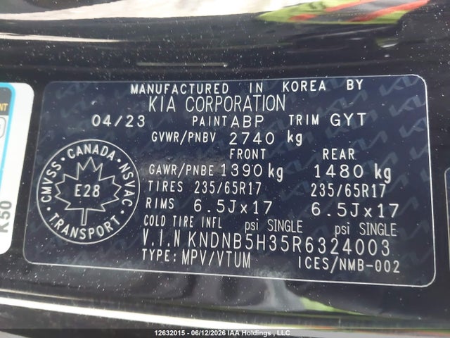 KIA Carnival Lx 2024 KNDNB5H35R6324003 Image 19