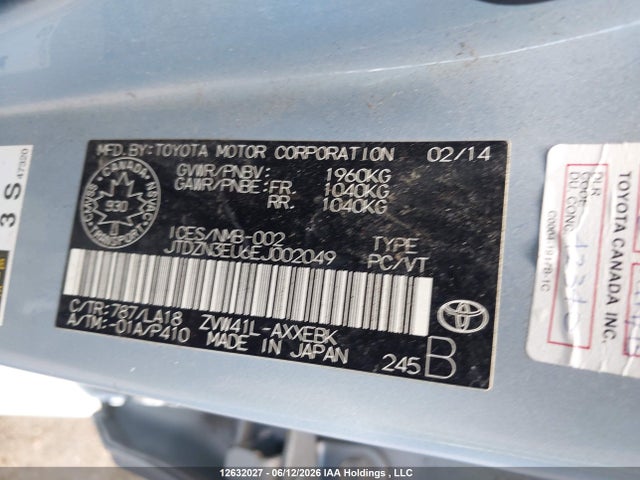 Toyota PRIUS V 2014 JTDZN3EU6EJ002049 Image 9