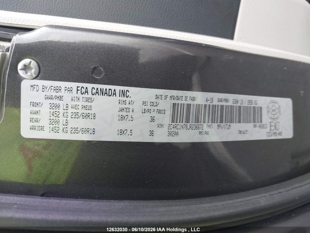 Chrysler Pacifica Hybrid Limited 2018 2C4RC1N78JR236672 Image 9
