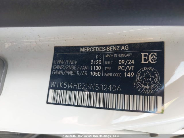 W1K5J4HB7SN532406 Mercedes-Benz CLA 250 4MATIC