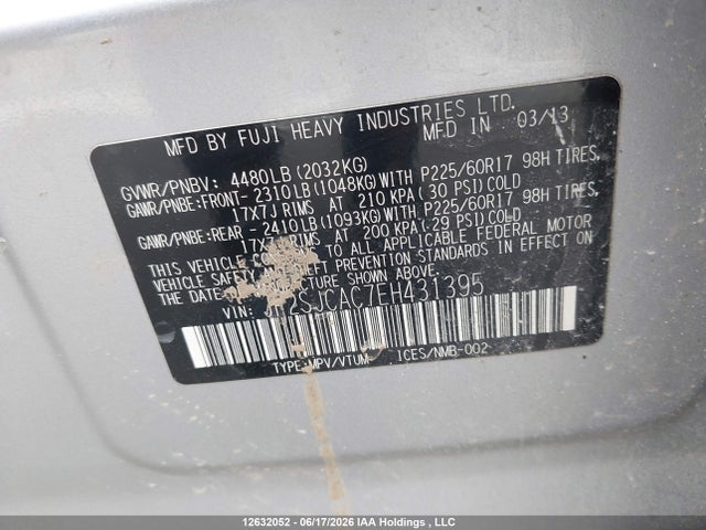 Subaru Forester 2.5i 2014 JF2SJCAC7EH431395 Image 9