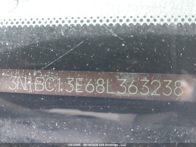 Продаж на аукціоні авто 2008 Nissan Versa 1.8sl, vin: 3N1BC13E68L363238, номер лоту: 12632085