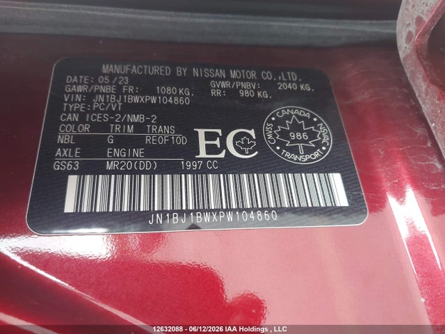 Aukcja sprzedaży 2023 Nissan Qashqai Sl/sv, vin: JN1BJ1BWXPW104860, numer aukcji: 12632088