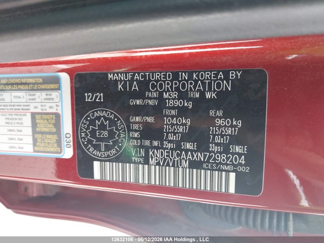 KNDEUCAAXN7298204 KIA SELTOS EX