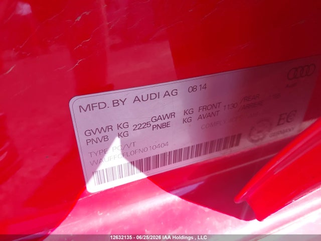 Audi A4 2.0t Progressiv Plus 2015 WAUFFCFL0FN010404 Image 19
