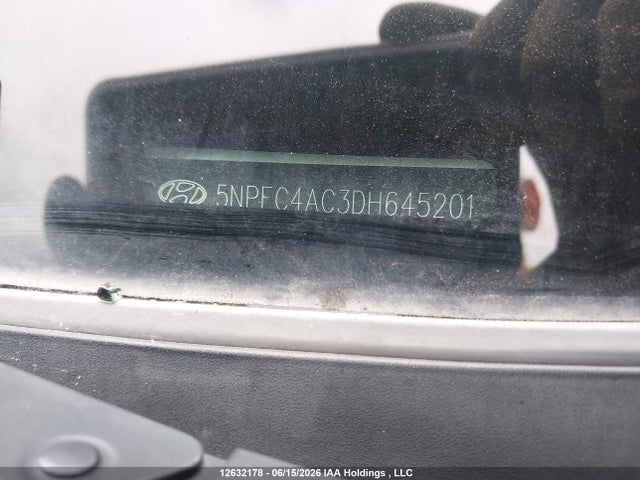 12632178 :رقم المزاد ، 5NPEC4AC3DH645201 vin ، 2013 Hyundai Sonata مزاد بيع