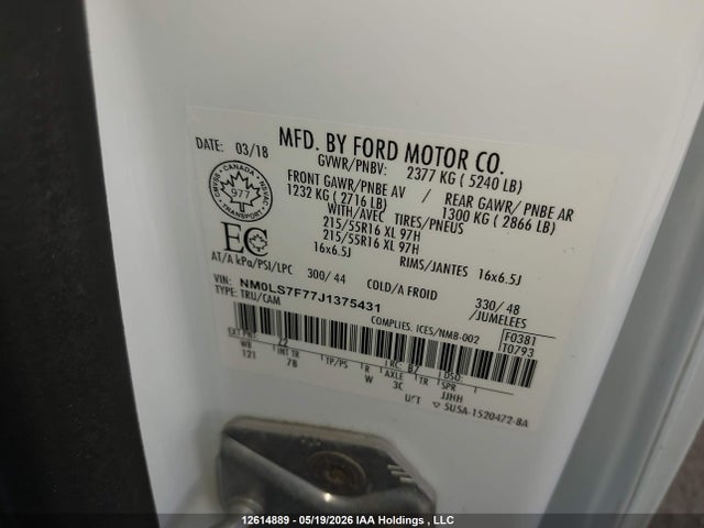 Ford Transit Connect Xlt 2018 NM0LS7F77J1375431 Image 9