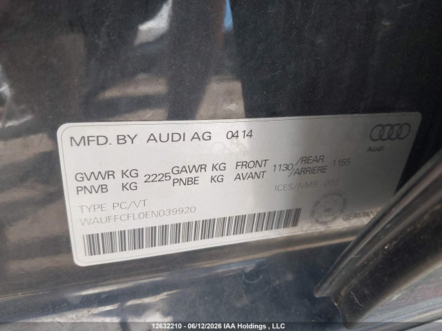 WAUFFCFL0EN039920 Audi A4 2.0 Progressiv