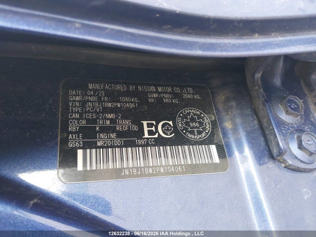 Продаж на аукціоні авто 2023 Nissan Qashqai Sl, vin: JN1BJ1BW2PW104061, номер лоту: 12632238