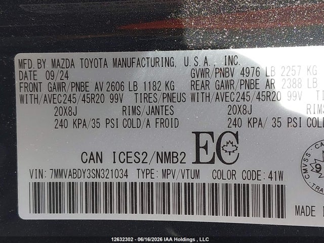 7MMVABDY3SN321034 Mazda Cx-50 Gt/meridian