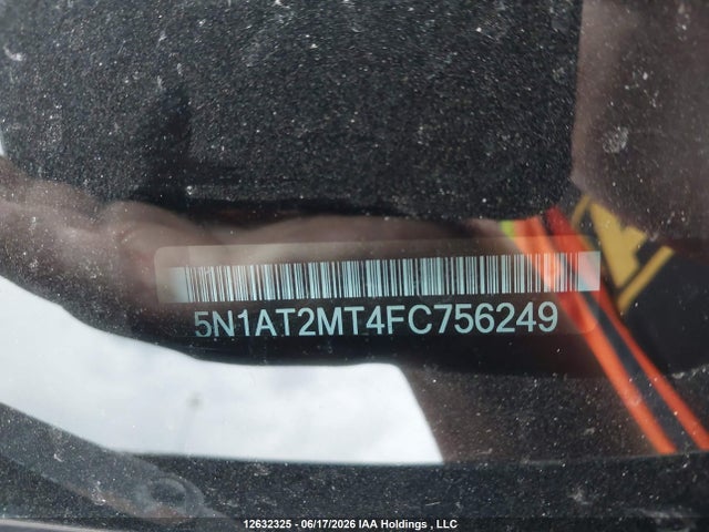 2015 Nissan Rogue S/sl/sv მანქანა იყიდება აუქციონზე, vin: 5N1AT2MT4FC756249, აუქციონის ნომერი: 12632325