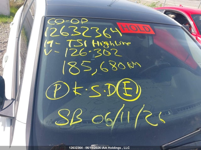 12632364 :رقم المزاد ، 3VWE57BU1KM126302 vin ، 2019 Volkswagen Jetta 1.4 Tsi Highline مزاد بيع