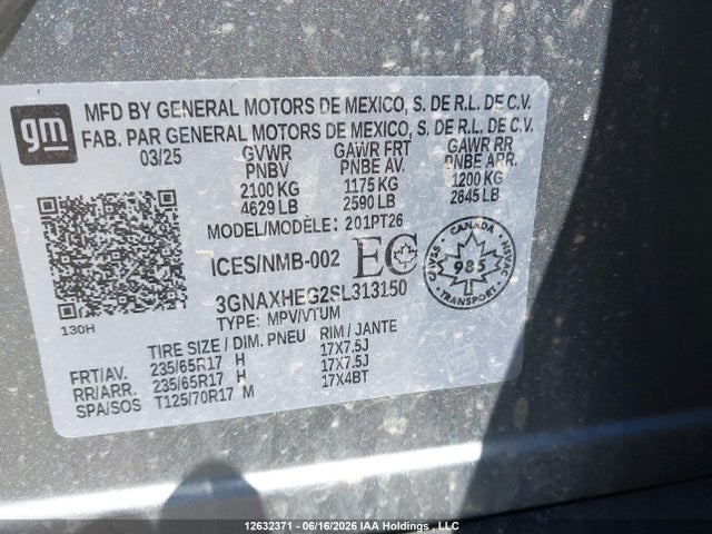 Chevrolet Equinox 2025 3GNAXHEG2SL313150 Image 19
