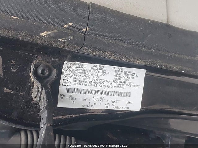 12632394 :رقم المزاد ، 1FAHP3K23CL170957 vin ، 2012 Ford Focus Se مزاد بيع