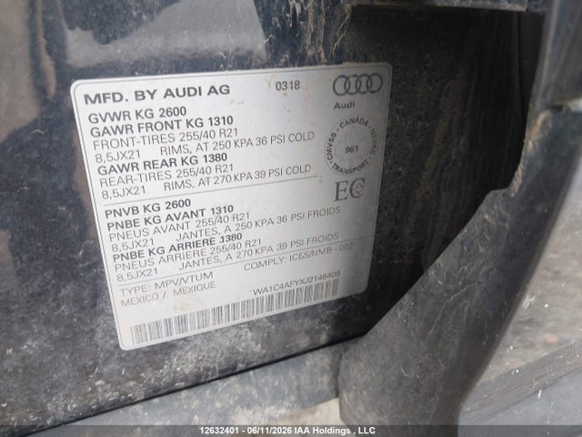 Audi Sq5 3.0t Technik 2018 WA1C4AFYXJ2146409 Image 19