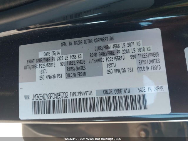 JM3KE4DY8F0485702 Mazda Cx -5 Gt 4dr Awd