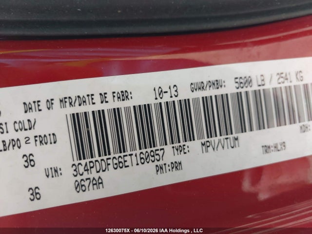3C4PDDFG6ET160957 Dodge Journey R/t