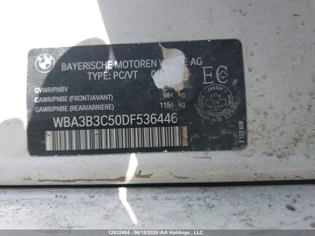 Продажа на аукционе авто 2013 Bmw 328 Xi, vin: WBA3B3C50DF536446, номер лота: 12632484