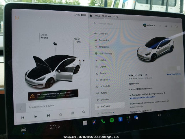 Tesla MODEL 3 2021 5YJ3E1EA8MF856966 Image 10