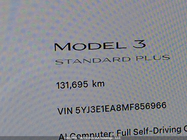 Tesla MODEL 3 2021 5YJ3E1EA8MF856966 Image 15