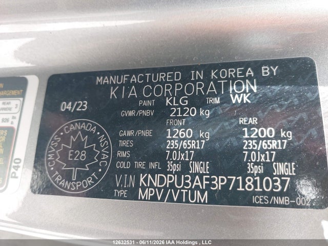 KIA Sportage Lx 2023 KNDPU3AF3P7181037 Image 9