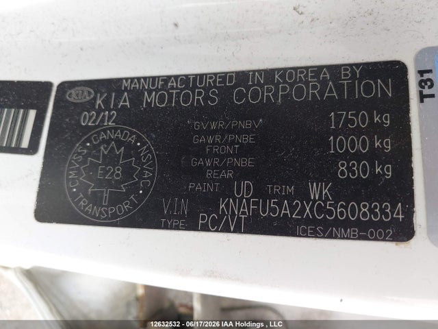Aukcja sprzedaży 2012 Kia Forte Ex, vin: KNAFU5A2XC5608334, numer aukcji: 12632532
