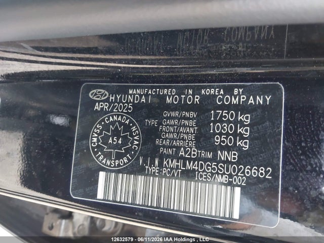 2025 Hyundai Elantra Sel Sport მანქანა იყიდება აუქციონზე, vin: KMHLM4DG5SU026682, აუქციონის ნომერი: 12632579