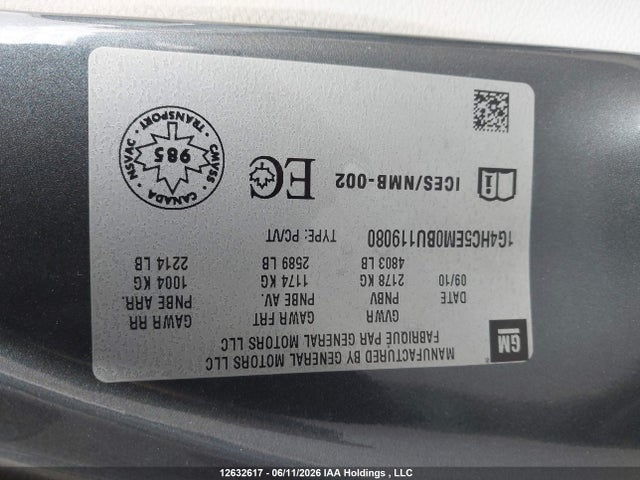 Aukcja sprzedaży 2011 Buick Lucerne Cxl, vin: 1G4HC5EM0BU119080, numer aukcji: 12632617