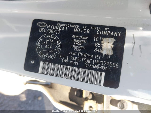 Hyundai Accent 2017 KMHCT5AE1HU371566 Image 19
