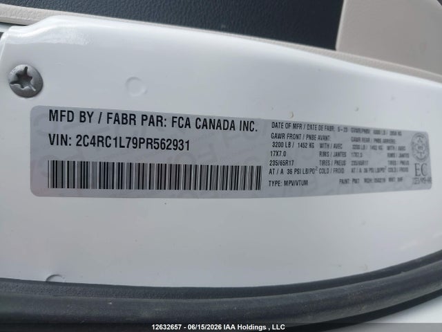 Chrysler Pacifica Hybrid Touring L 2023 2C4RC1L79PR562931 Image 19