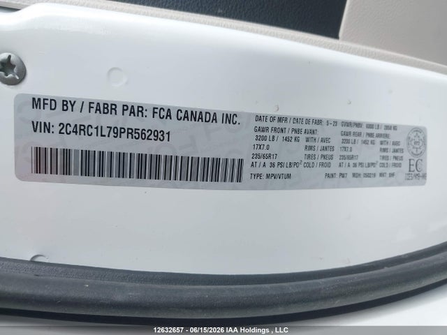 Chrysler Pacifica Hybrid Touring L 2023 2C4RC1L79PR562931 Image 9