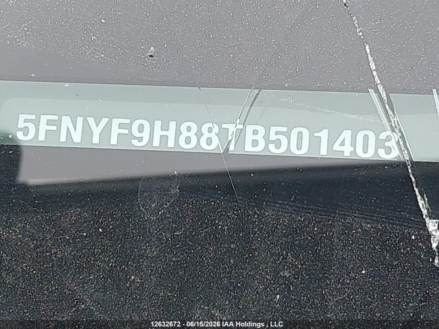 12632672 :رقم المزاد ، 5FNYF9H88TB501403 vin ، 2026 Honda Passport Trailsport Touring/trailsport Touring Blackout مزاد بيع