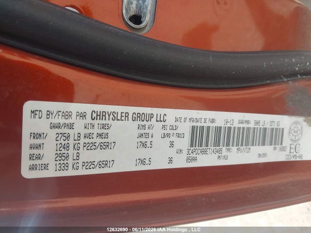 Dodge Journey 2014 3C4PDCAB8ET143485 Image 9