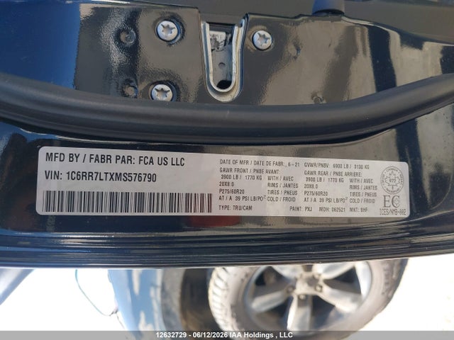 1C6RR7LTXMS576790 RAM 1500 Classic Slt