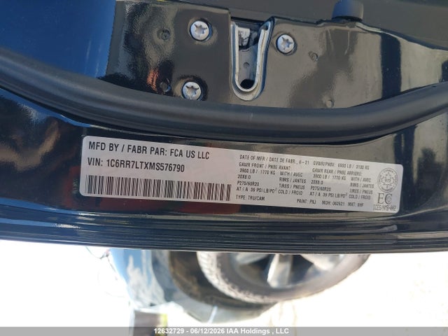 1C6RR7LTXMS576790 RAM 1500 Classic Slt