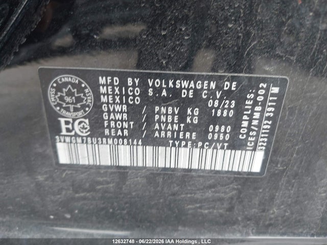 3VWGM7BU3RM008144 Volkswagen Jetta Highline