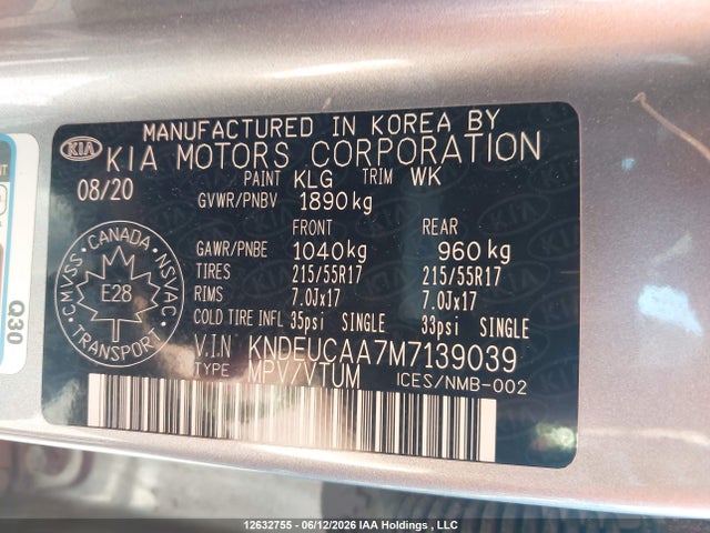 KIA SELTOS EX 2021 KNDEUCAA7M7139039 Image 9