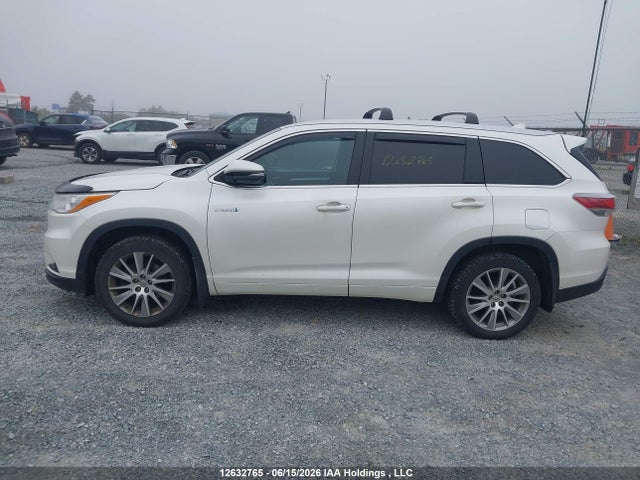 2015 Toyota Highlander Hybrid Xle მანქანა იყიდება აუქციონზე, vin: 5TDJCRFH4FS007391, აუქციონის ნომერი: 12632765