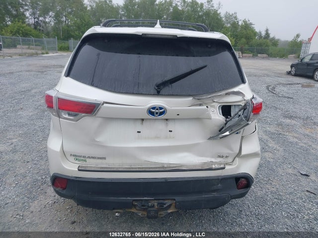 2015 Toyota Highlander Hybrid Xle მანქანა იყიდება აუქციონზე, vin: 5TDJCRFH4FS007391, აუქციონის ნომერი: 12632765