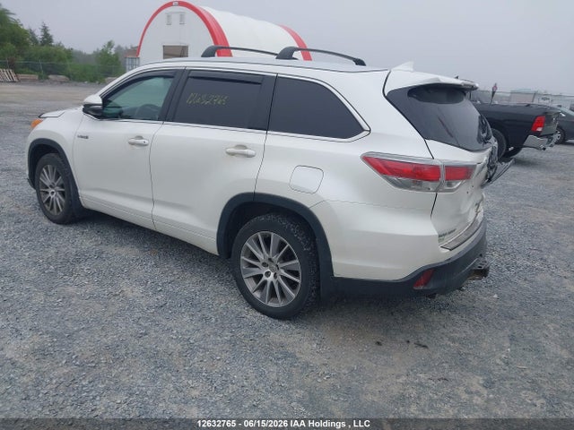 2015 Toyota Highlander Hybrid Xle მანქანა იყიდება აუქციონზე, vin: 5TDJCRFH4FS007391, აუქციონის ნომერი: 12632765