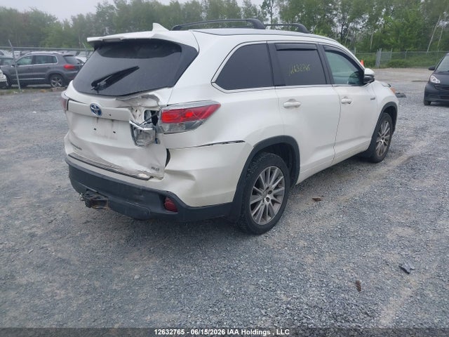 2015 Toyota Highlander Hybrid Xle მანქანა იყიდება აუქციონზე, vin: 5TDJCRFH4FS007391, აუქციონის ნომერი: 12632765