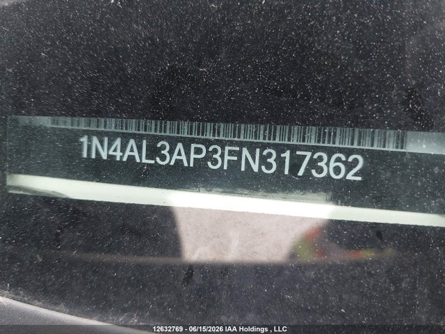 Продаж на аукціоні авто 2015 Nissan Altima 2.5/2.5 S/2.5 Sl/2.5 Sv, vin: 1N4AL3AP3FN317362, номер лоту: 12632769