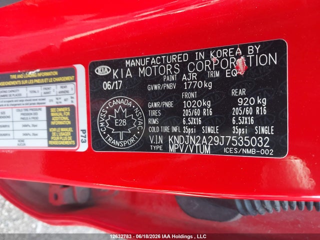 KIA SOUL LX 2018 KNDJN2A29J7535032 Image 9