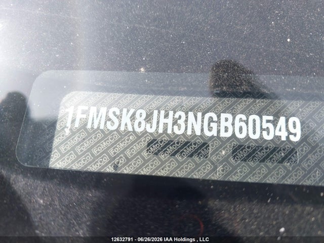 Aukcja sprzedaży 2022 Ford Explorer Timberline, vin: 1FMSK8JH3NGB60549, numer aukcji: 12632791