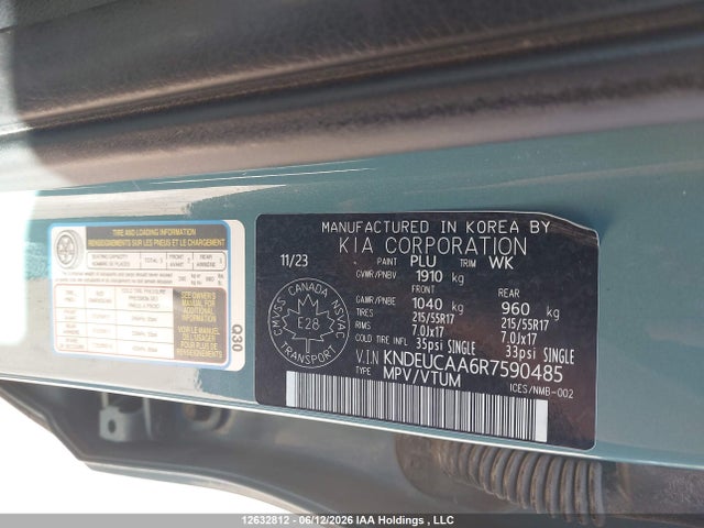 2024 Kia Seltos Ex მანქანა იყიდება აუქციონზე, vin: KNDEUCAA6R7590485, აუქციონის ნომერი: 12632812