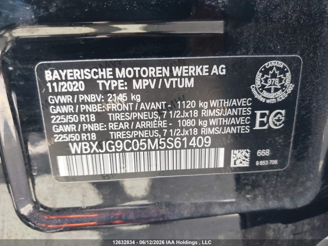 WBXJG9C05M5S61409 BMW X1 Xdrive28i/xdrive28i Essential